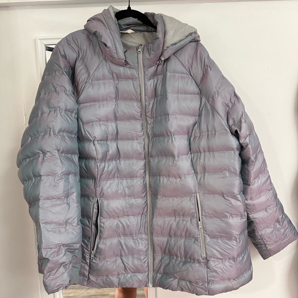 Women's Gray Puffer Jacket